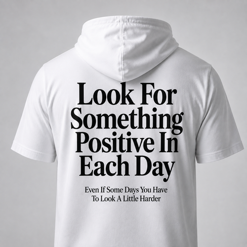Hooded T-Shirt LANSARI — Noir ou Blanc, coton premium