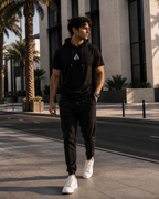 Hooded T-Shirt LANSARI — Noir ou Blanc, coton premium